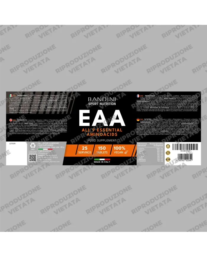 EAA Amminoacidi Essenziali - 150 Compresse